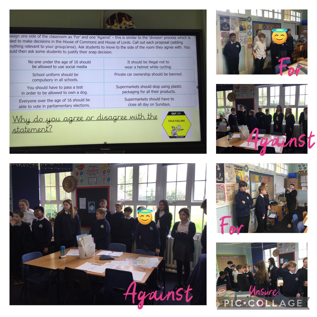 Some great debating this morning as part of our discussion text work!💬💭