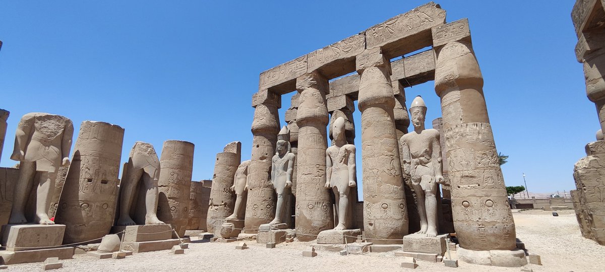 In Egypt this morning, I have been wandering around the magnificent Luxor Temple complex (built around 1400 BCE) #Travel #ancient #History #Archaeology