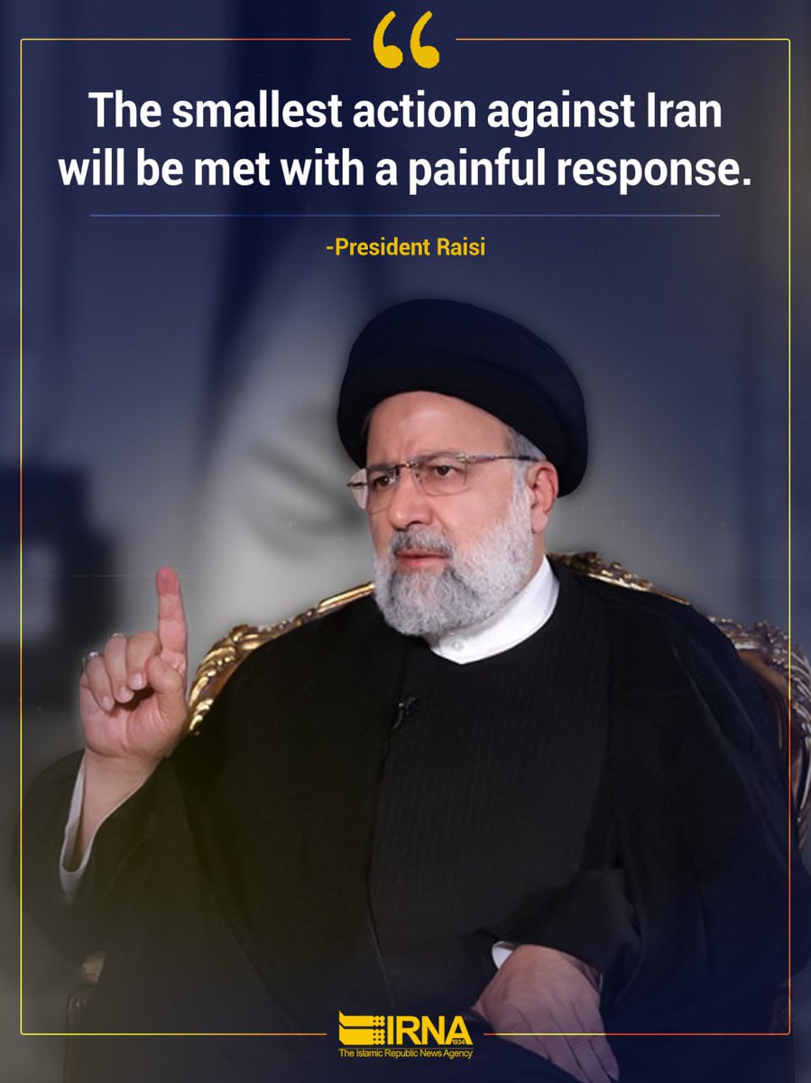#Iranian President's threatening message to the Zionist regime