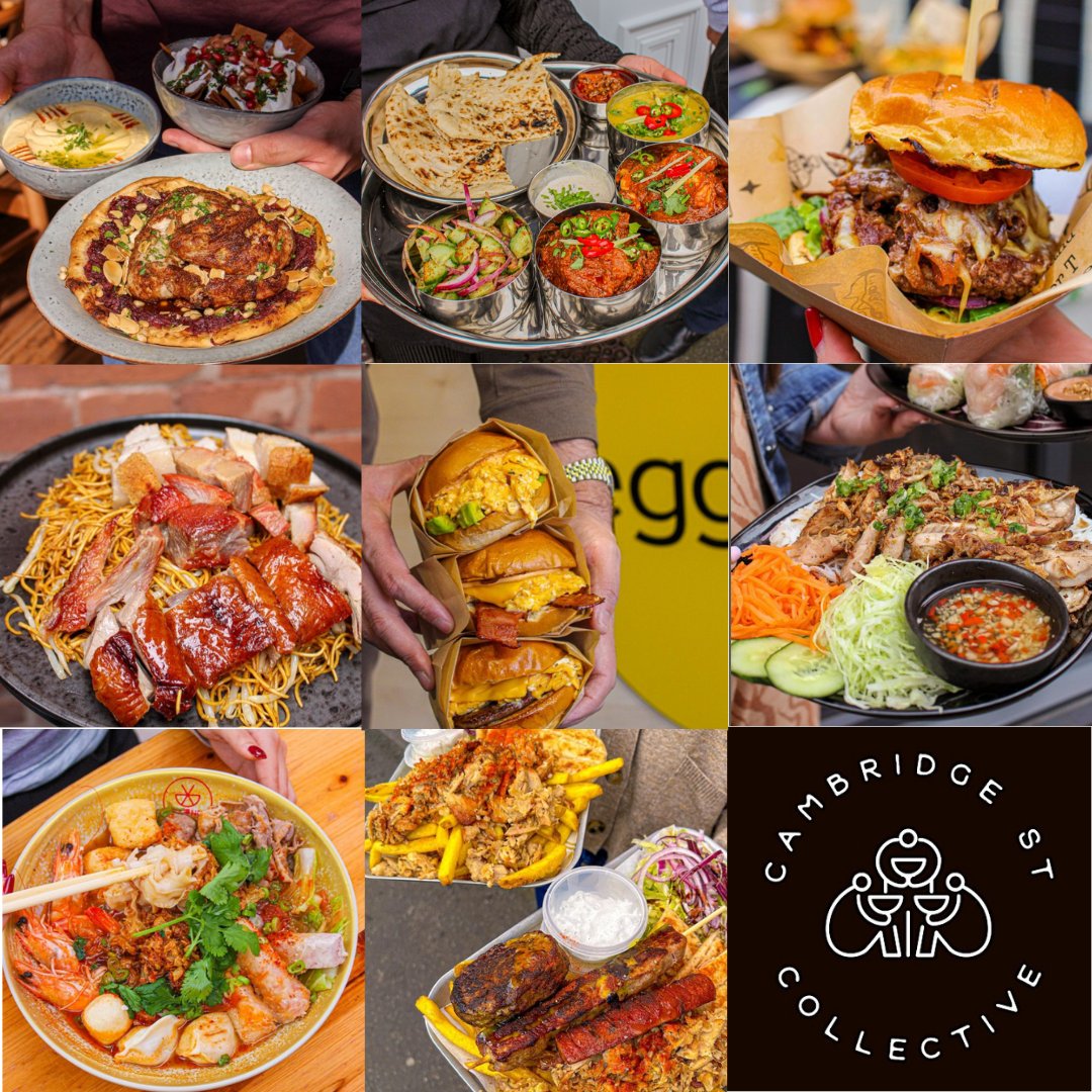 SO many new vendors announced at Cambridge Street Collective🥪 We can't wait for this to open 😃 🍔 @unitsheffield 🍜 Send Noods Ramen 🍲 Tang Hotpot 🥟 @VnamMcr 🫓 @BaityDidsbury 🥙 Gyros Express 🍛 Tamarind Kitchen