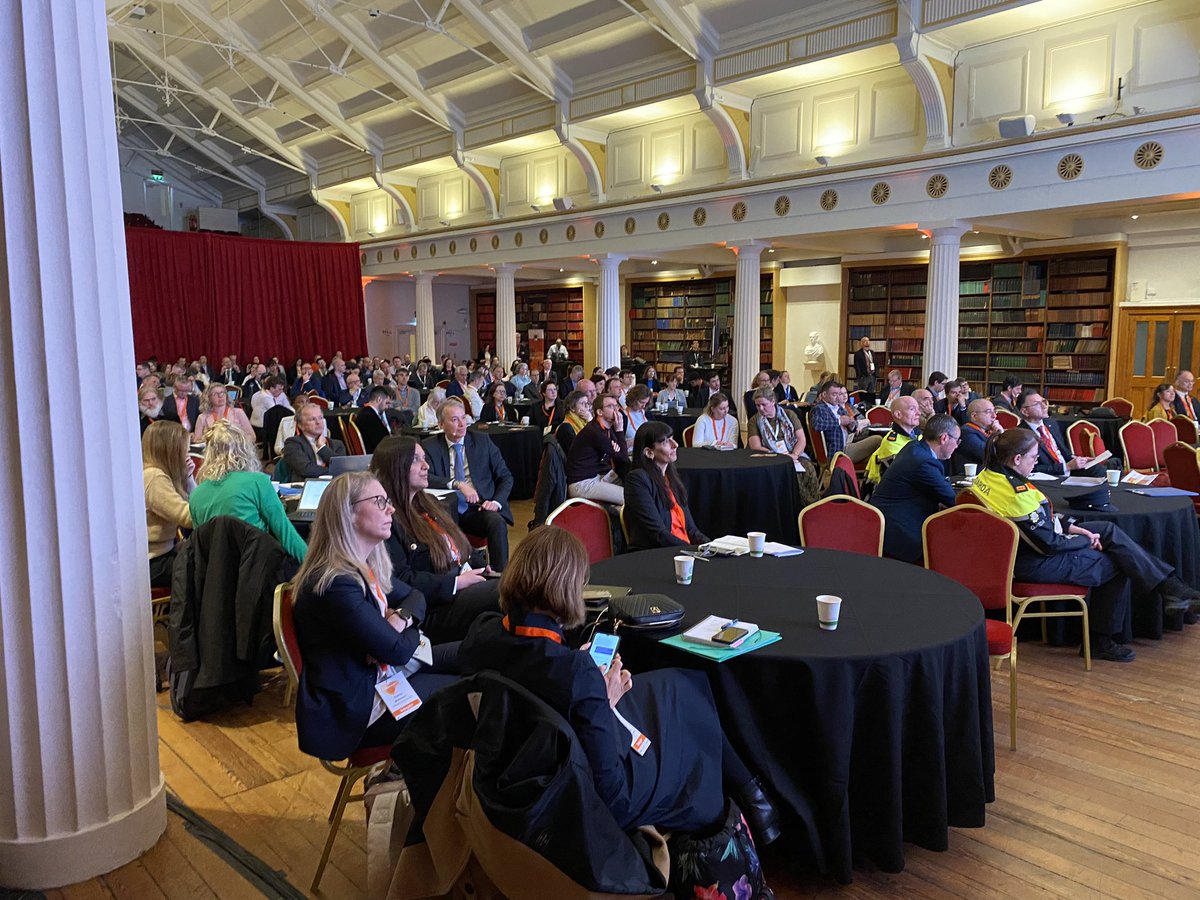 Packed house in Dublin and lots of food for thought on addressing our #RoadSafety challenges. #SafeSystem #automation #ActiveTravel #RuralRoads #PostCrashCare #TRA2024