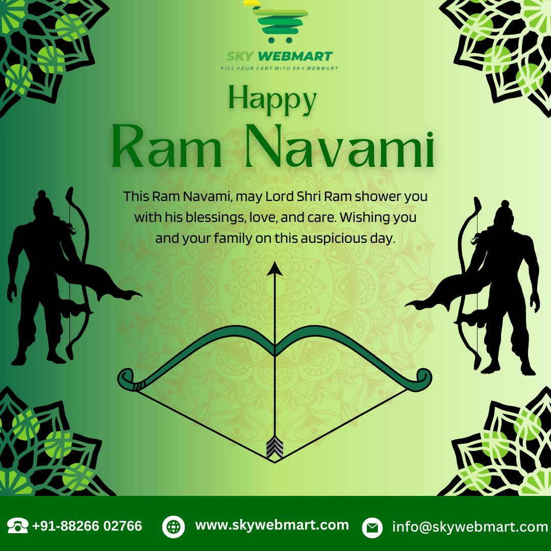 SkyWebmart's tweet photo. "🌼 Celebrating the divine birth of Lord Rama on #RamNavami! May His blessings fill your life with love, prosperity, and happiness. Jai Shri Ram! 🙏✨ #FestivalOfFaith #DivineCelebration"

Follow us 👉 @sky_webmart !! 🔥

Visit Us:- https://t.co/pNAzsf0M5s

#skywebmart #ramnavami https://t.co/6NFS5HKw2N