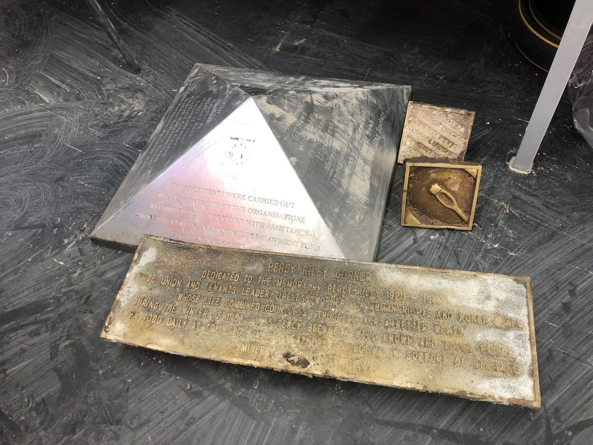 Whilst we transform Fargate, we're safeguarding heritage by carefully storing the Percy Riley memorial plaque, set for future reinstatement. Known for his fountain-side fundraising during the 1984-5 miners' strike, learn more about Percy's story thestar.co.uk/heritage-and-r…