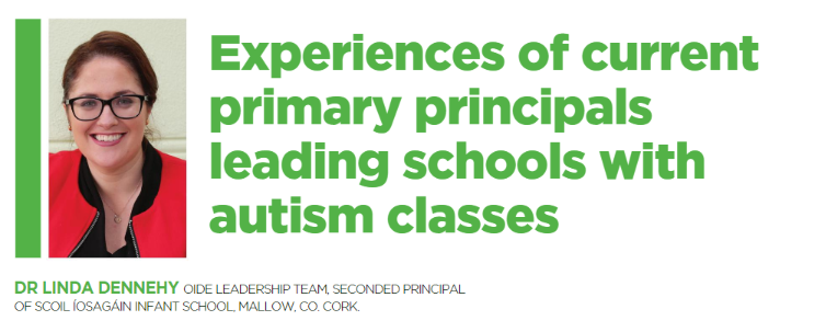 In the April issue of Leadership+, Dr Linda Dennehy, Oide Leadership team and seconded Principal of Scoil Íosagáin Infant School talks about 'Experiences of current primary principals leading schools with autism classes'👉bit.ly/3Ugz6q2