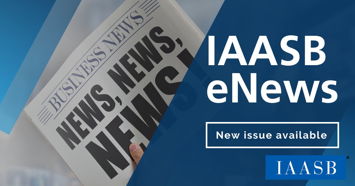 Check out the latest issue of our eNews, which includes updates on our #Fraud project and its public consultation, as well as the #ISAforLCE and #ISSA5000 on #SustainabilityAssurance.

Read it here: bit.ly/43X9sJX