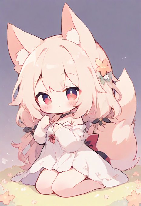 「fox girl hair ornament」 illustration images(Latest)｜3pages