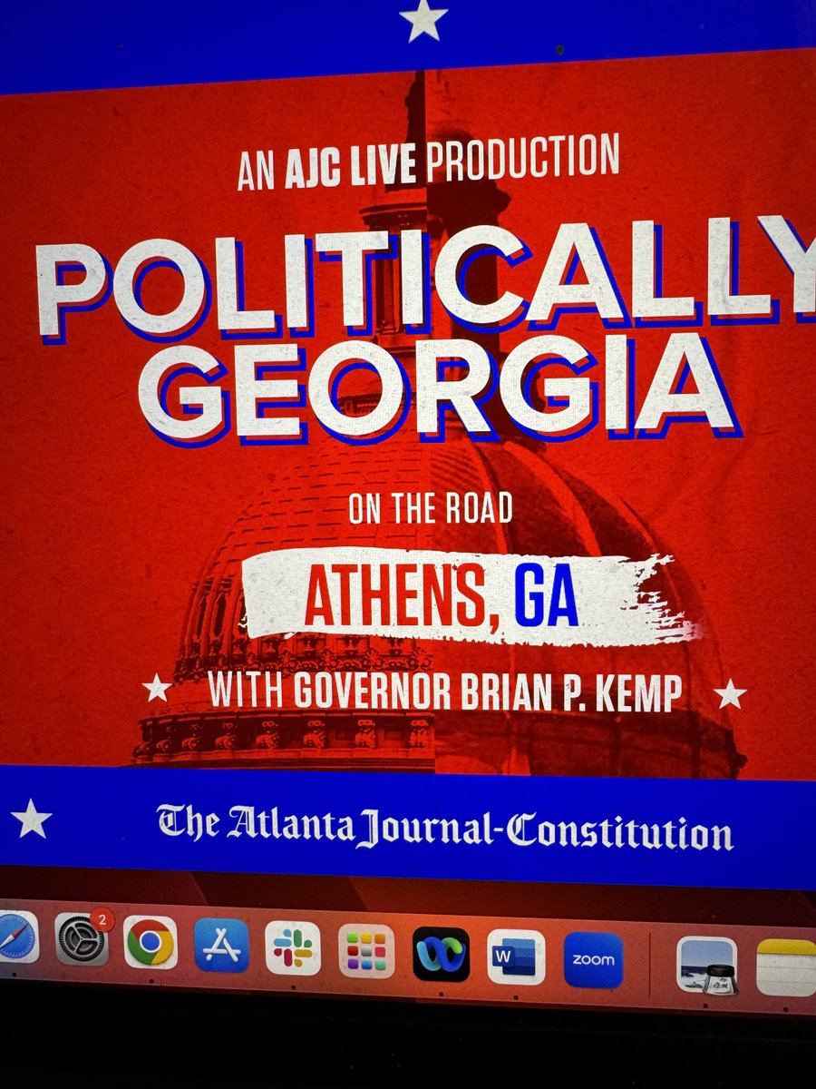 Still time to register to join the Politically Georgia team for our taping of the show in front of a live audience Thursday evening. Go to live.ajc.com to sign up. I’d love to see you there! ⁦@PoliticallyGa⁩
