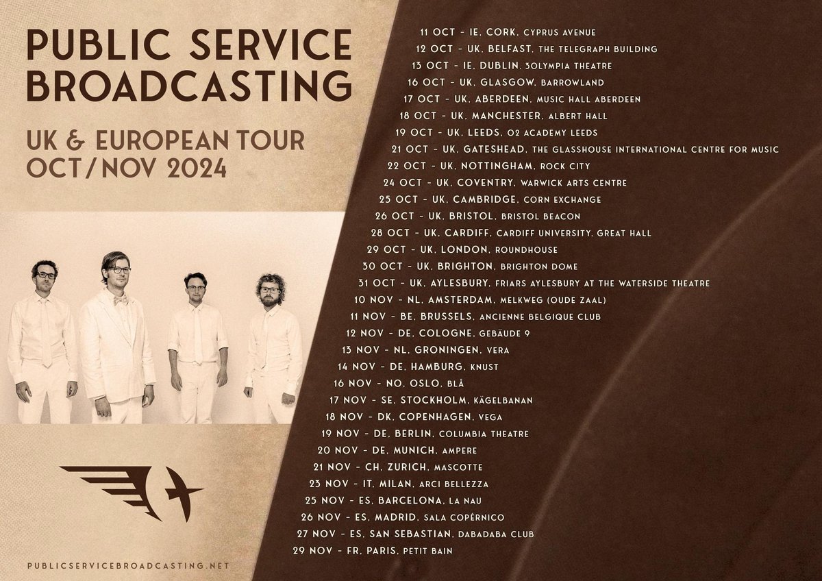 UK and European dates announced for @PSB_HQ. Tickets go on sale this Friday at 10am