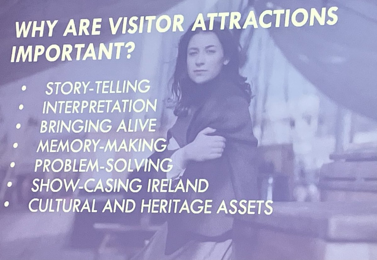 Why visitor attractions important? Catherine Flanagan ⁦@avea_ireland⁩ ⁦@TUS_ie⁩ #spotlightontourism #limerick #tourismcareers