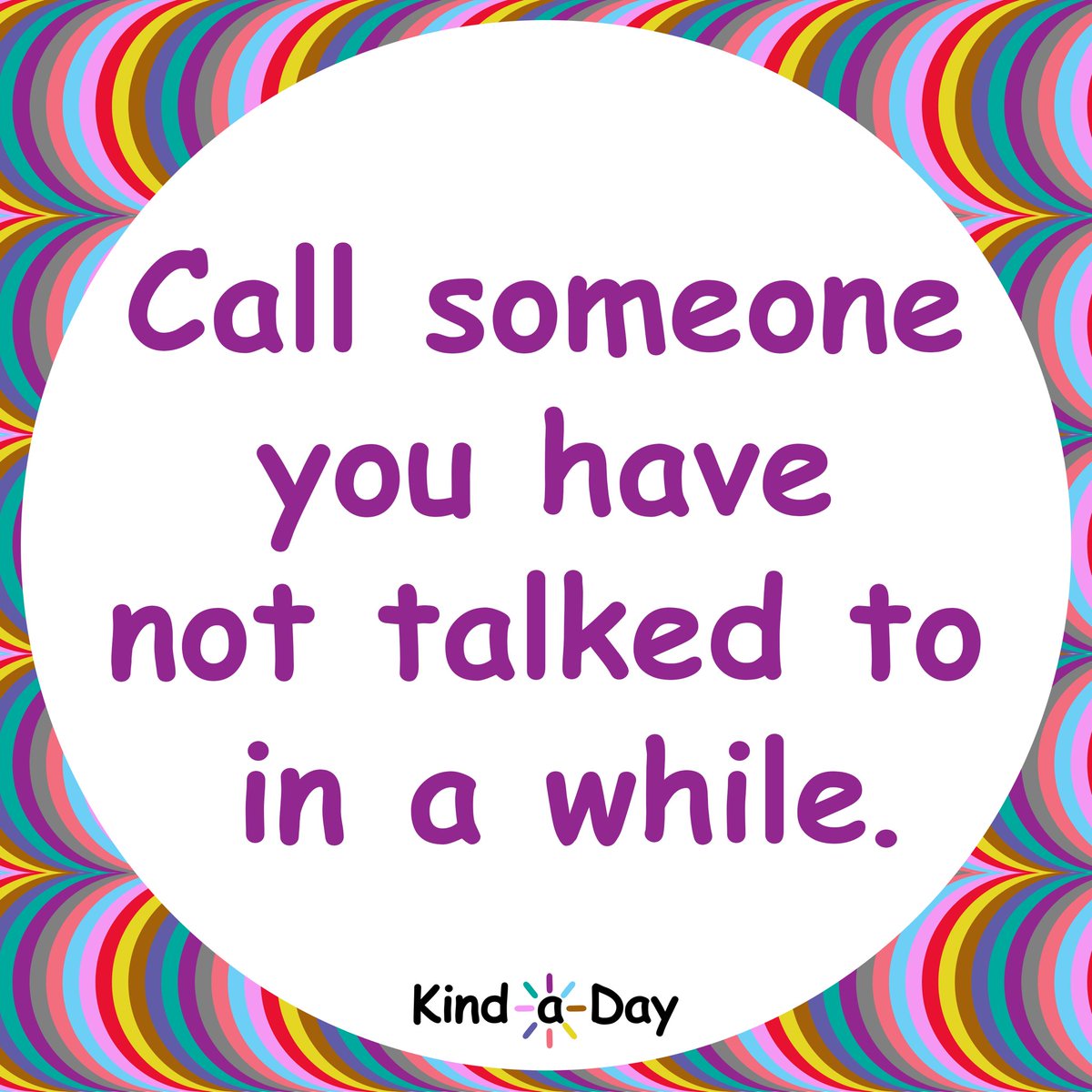 Tuesday Tip: Call someone you have not talked to in a while. 💕
 
#CallAFriend #CallAFamilyMember #BeKind #kind #kindness #KindLife #ActsOfKindness #SpreadKindness #KindnessMatters #ChooseKindness #KindnessWins #KindaDay #KindnessAlways #KindnessEveryday #Kindness365