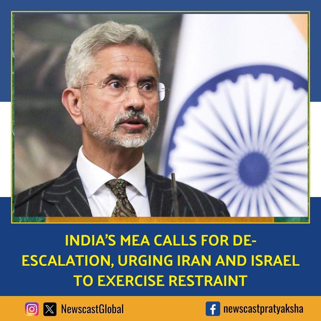 NewscastGlobal's tweet photo. EAM @DrSJaishankar emphasizes the sensitivity of the #Gulf region, which has 10 million #Indians and vital trade routes. Recent events raise concerns, prompting Jaishankar to engage with #IranIsrael. He urges them to exercise restraint for regional security and #GlobalEconomy. https://t.co/mRpVYp8bnJ