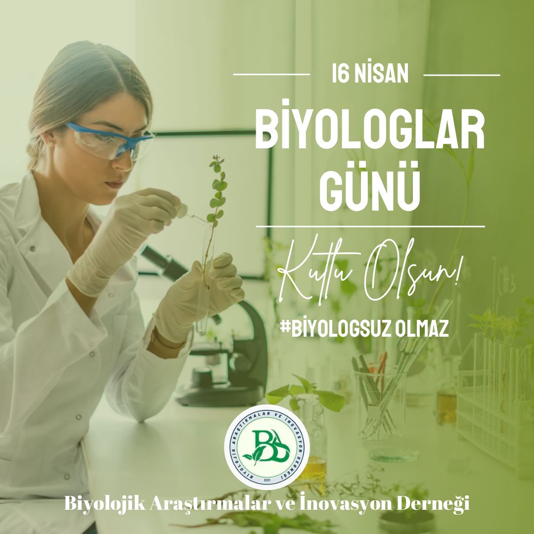 16 Nisan Biyologlar Günümüz kutlu olsun. Biyolojik Araştırmalar ve İnovasyon Derneği olarak bizler mesleğimizin ülkemizde bilinirliğinin ve değerinin gelişmiş ülkelerdeki gibi hak ettiği düzeye ulaşmasını sağlamak için yıllardır elimizden geldiğince çaba gösteriyoruz.