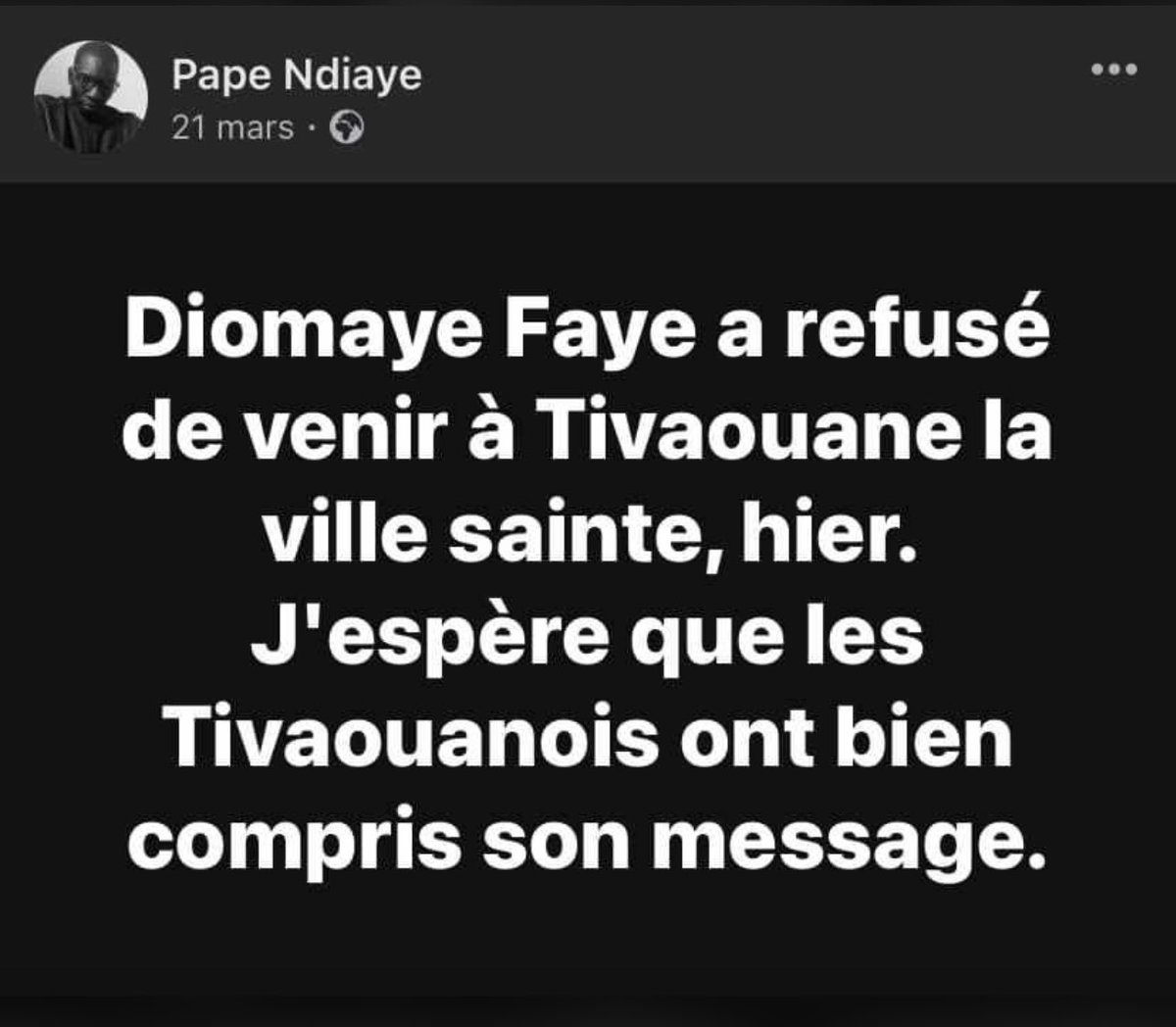 Ndiaye Diatta meune nga doul😂😂😂