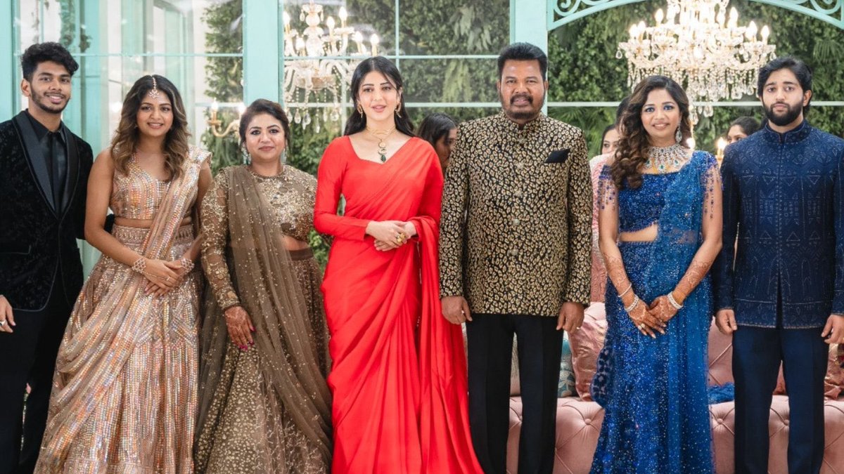 #ShrutiHaasan at #Shankar Daughter's Reception❤️😍