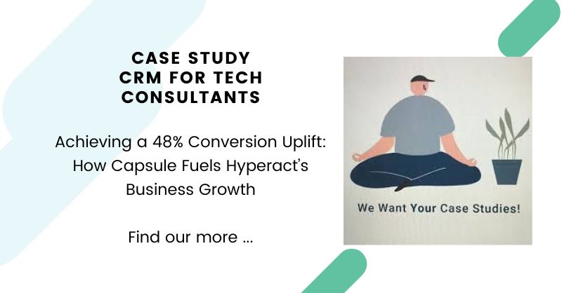 Join the success story of @Hyperact as they harness the power of @CapsuleCRM to enhance operational prowess, drive innovation, and unlock organizational triumph! #CRM #Innovation #Success #CaseStudy shorturl.at/mnpsZ