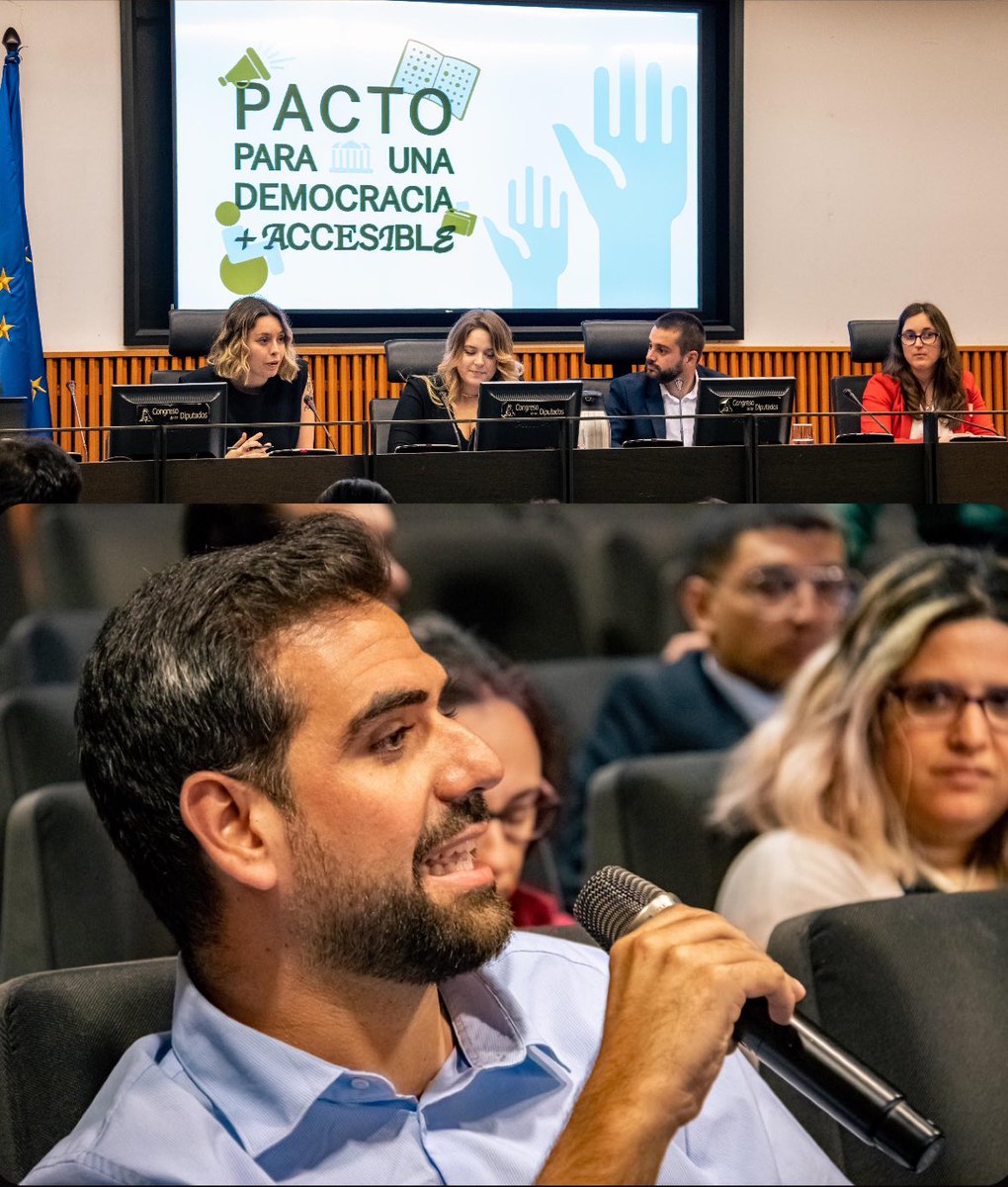 Muchas personas jóvenes en colectivos por la inclusión se han implicado para hacer una democracia más accesible. 🤝 Ayer intercambiamos opiniones sobre el pacto con @JUP_ONCE, @Cermi_Estatal y @FIAPAS gracias a @talentofuturo_. Seguimos trabajando desde @gpscongreso y @JSE_ORG