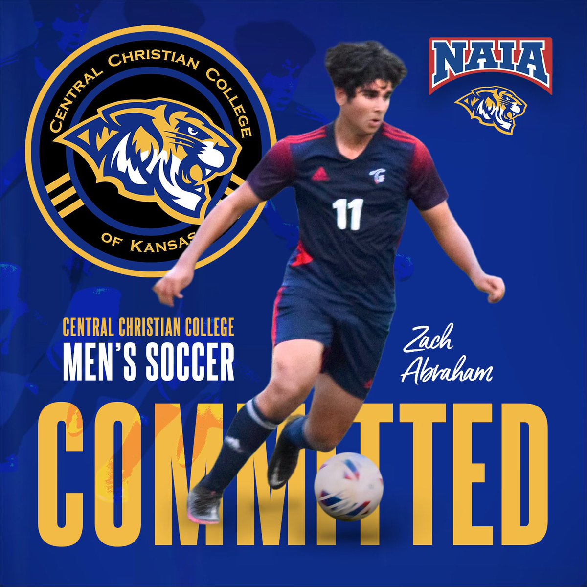 zjabraham's tweet photo. next 4… committed. 
@CCCKmsoccer 

Excited for this new opportunity. 
#naia #collegesoccer #committed https://t.co/x84sPGB4vd