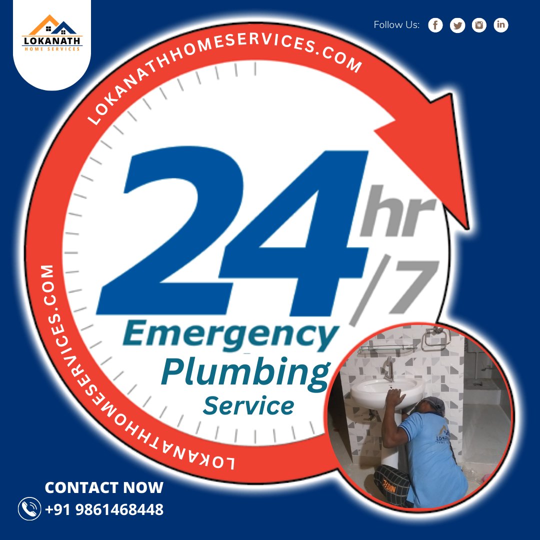 📷 Get Emergency Plumbing Solutions With Your Expert Local Plumber 📷
Are you facing a plumbing emergency?
Lokanath Home Services is here for you 24/7! From burst pipes to overflowing toilets, our team of experts is ready to tackle any issue, anytime.
#EmergencyPlumbing