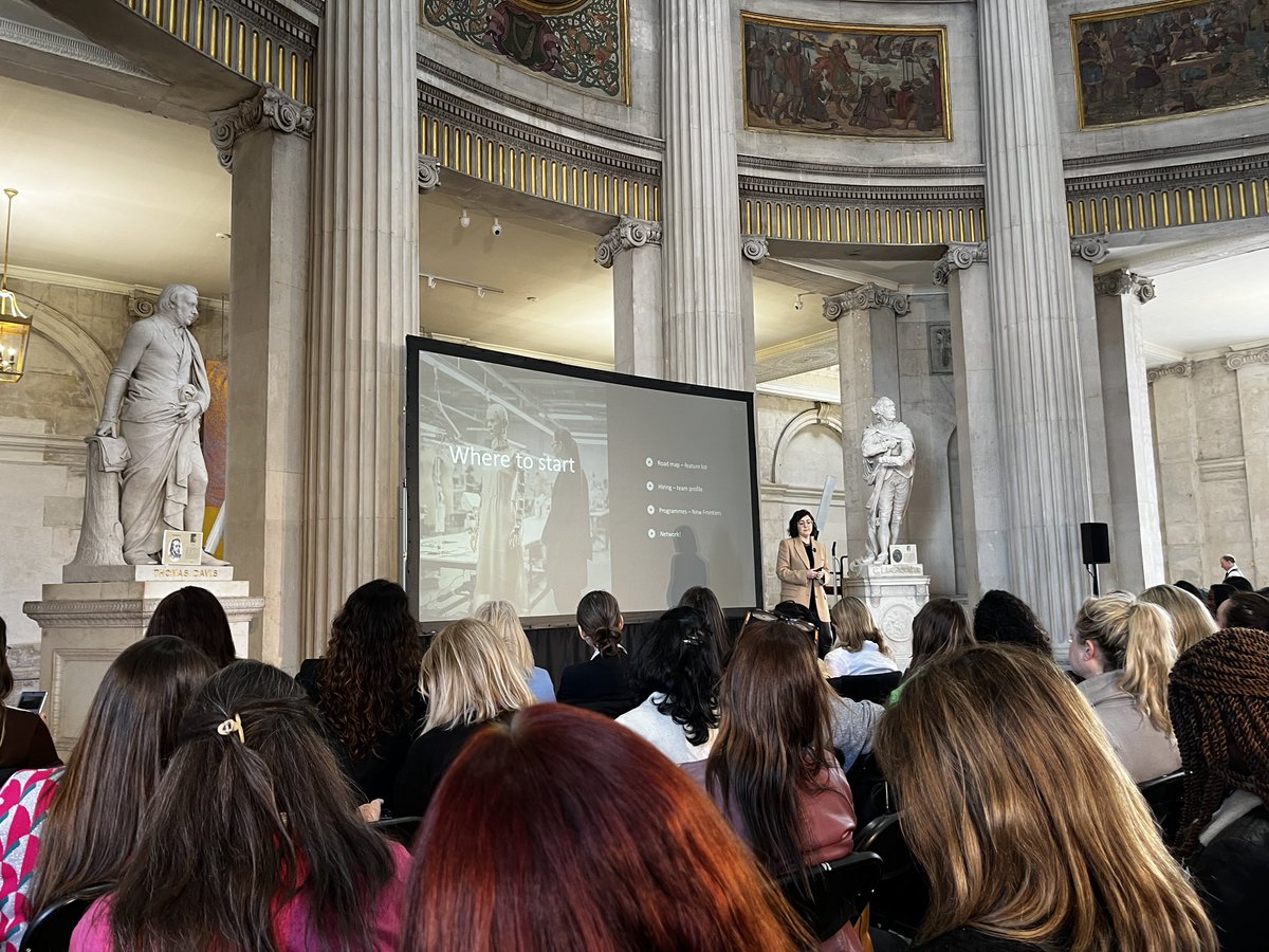 Wonderful to hear from @ShanaChu_ this afternoon at the @TechFoundHer bootcamp on how to start, advocating @EI_NewFrontiers programme to build the foundations for your business! #womenintech #femalefounder #entrepreneur #innovation #globalambition