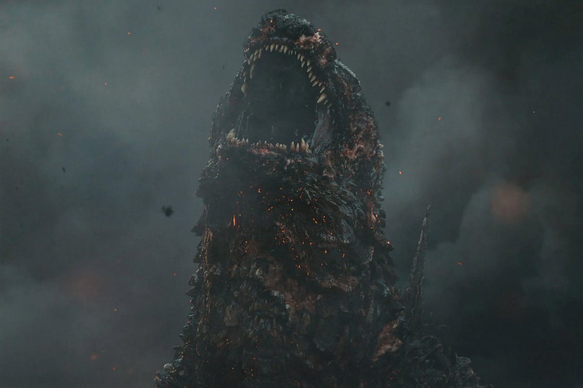 Godzilla stepped on a Lego