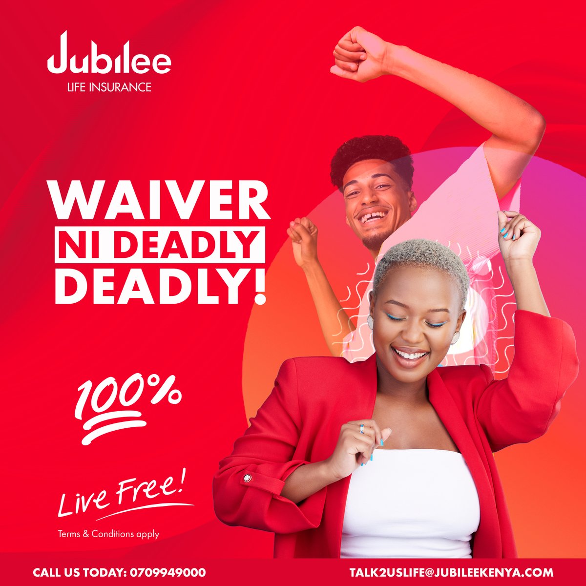 JubileeInsKE's tweet image. Take advantage of our 100% waiver on lapsed policies and embark on your financial goals again! Usiwachwe nyuma, changamsha policy yako leo. Chelewa, chelewa, utapata....?
#RevivalCampaign #Easter2024 #InsuranceKe #Livefree
