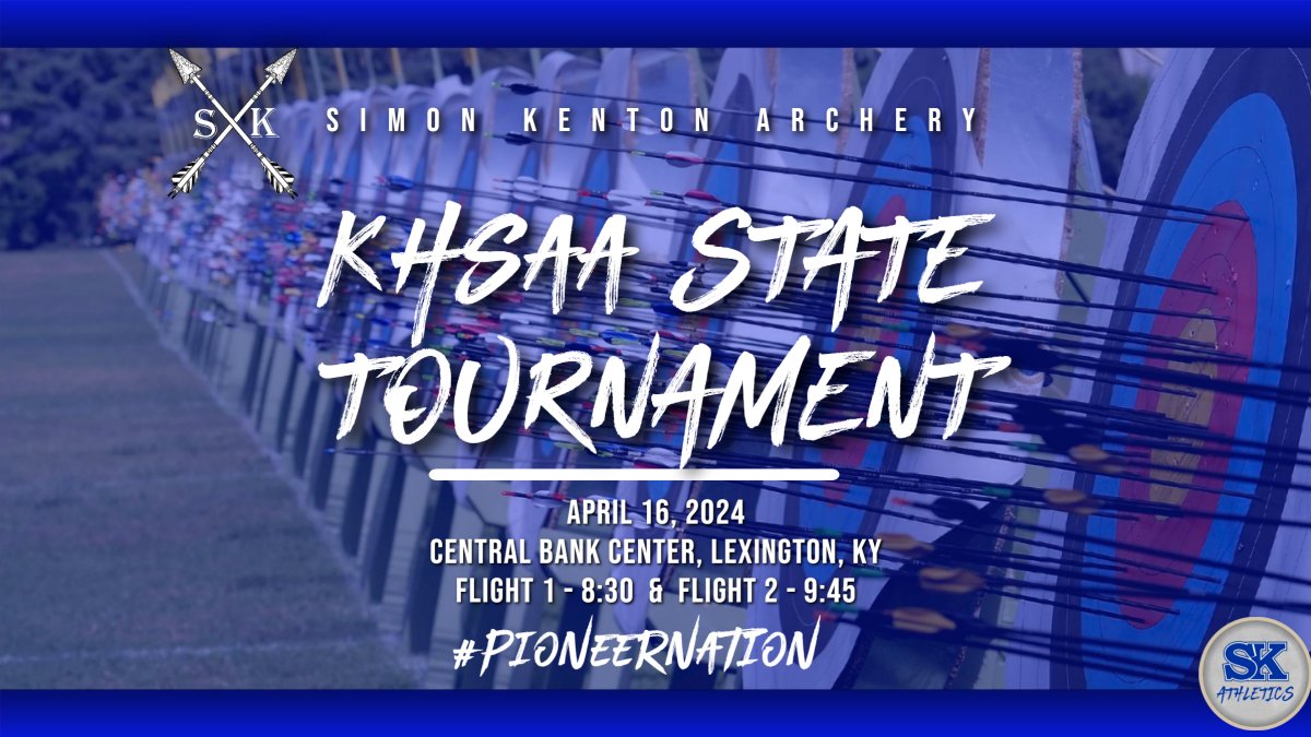 Best of Luck to our Archery Team competing at the KHSAA State Tournament today! Tickets can be purchased here: gofan.co/event/1488133?… #PIONEERNATION