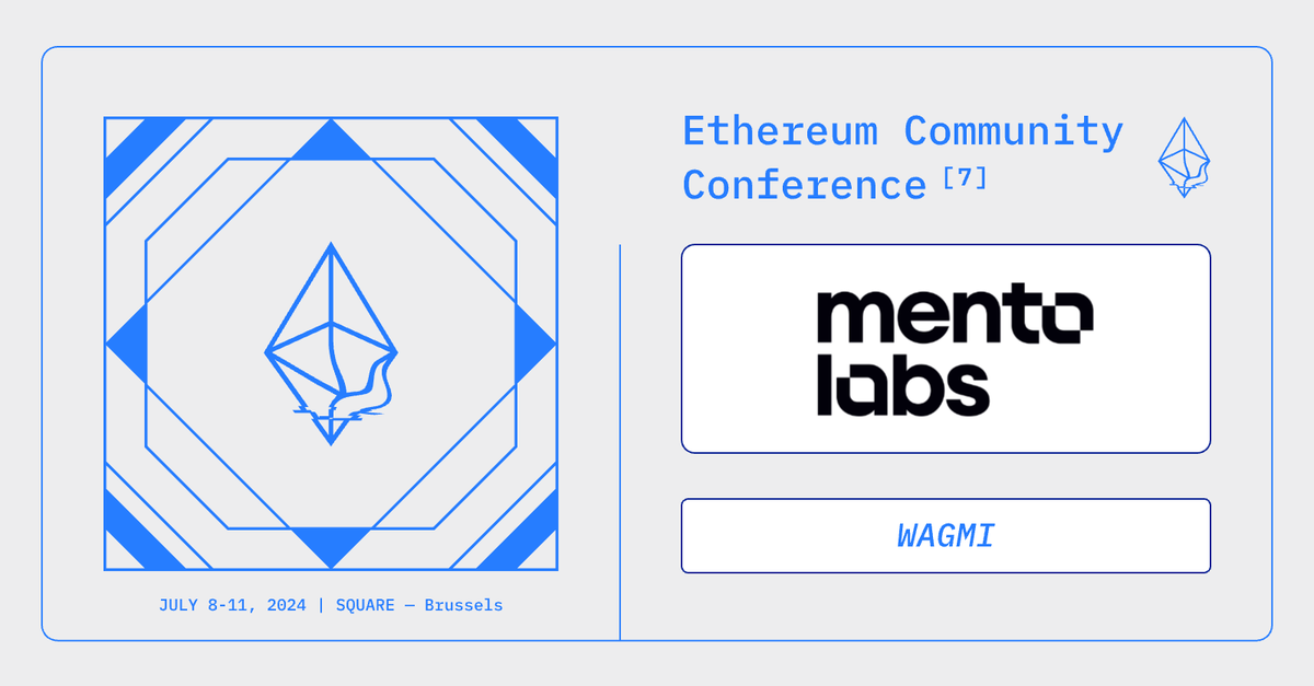 EthCC[7] is made possible by the generous support of our sponsors. Thank you @MentoLabs for supporting us this year as a WAGMI sponsor! 🖤💛❤️ mentolabs.xyz