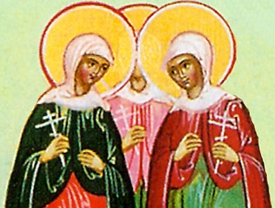 Today we commemorate Virgin Martyrs Agape, Irene and Chionia, in Illyria Read the account: oca.org/saints/id/live… More saints commemorated today: oca.org/saints/lives/2… Music downloads: oca.org/liturgics/musi… #saints #feastsandsaints