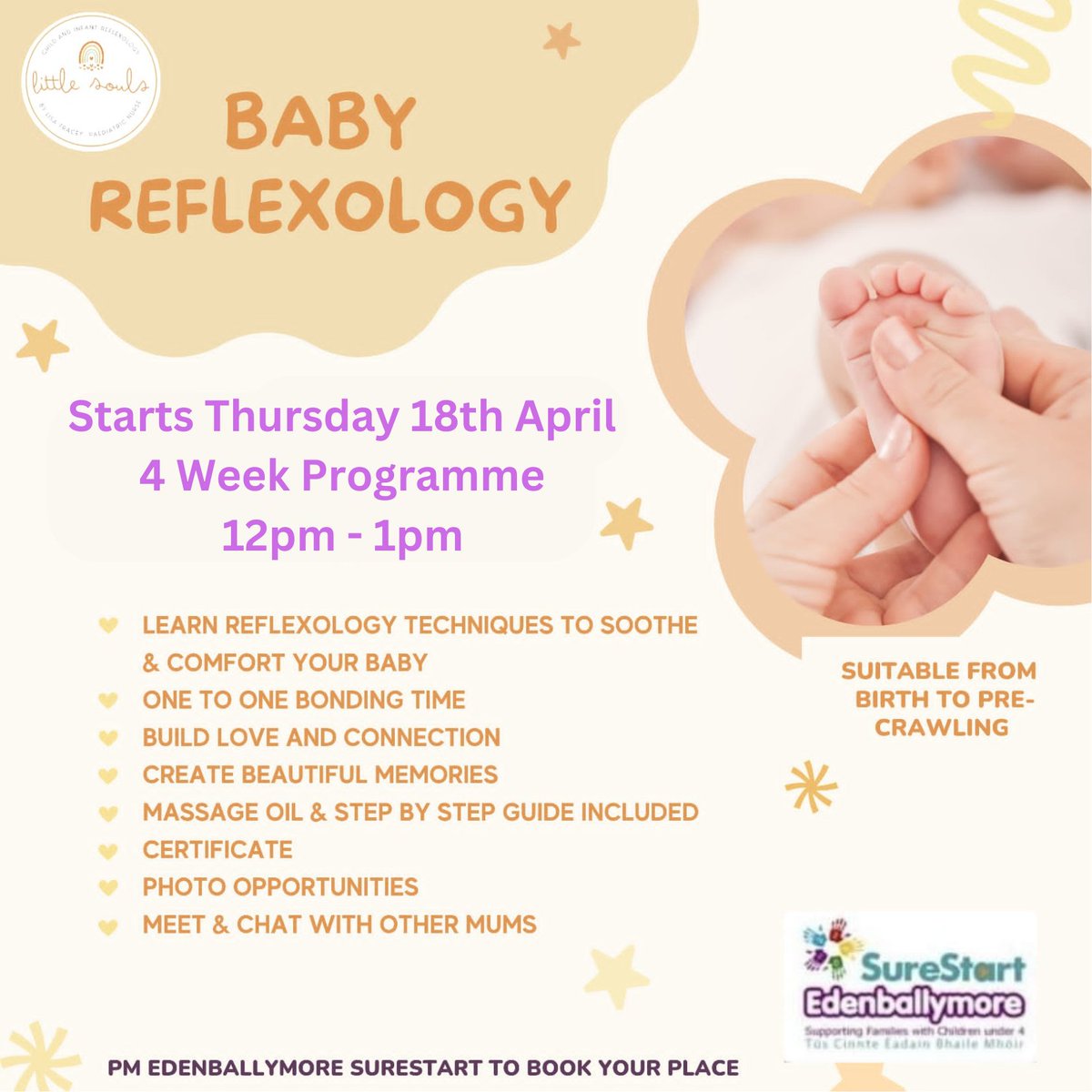 ✨Starting this Thursday✨ If you would like to attend this programme with your wee one, please send us a PM to our page or ring our office on 71371670. ✨All registered families welcome✨