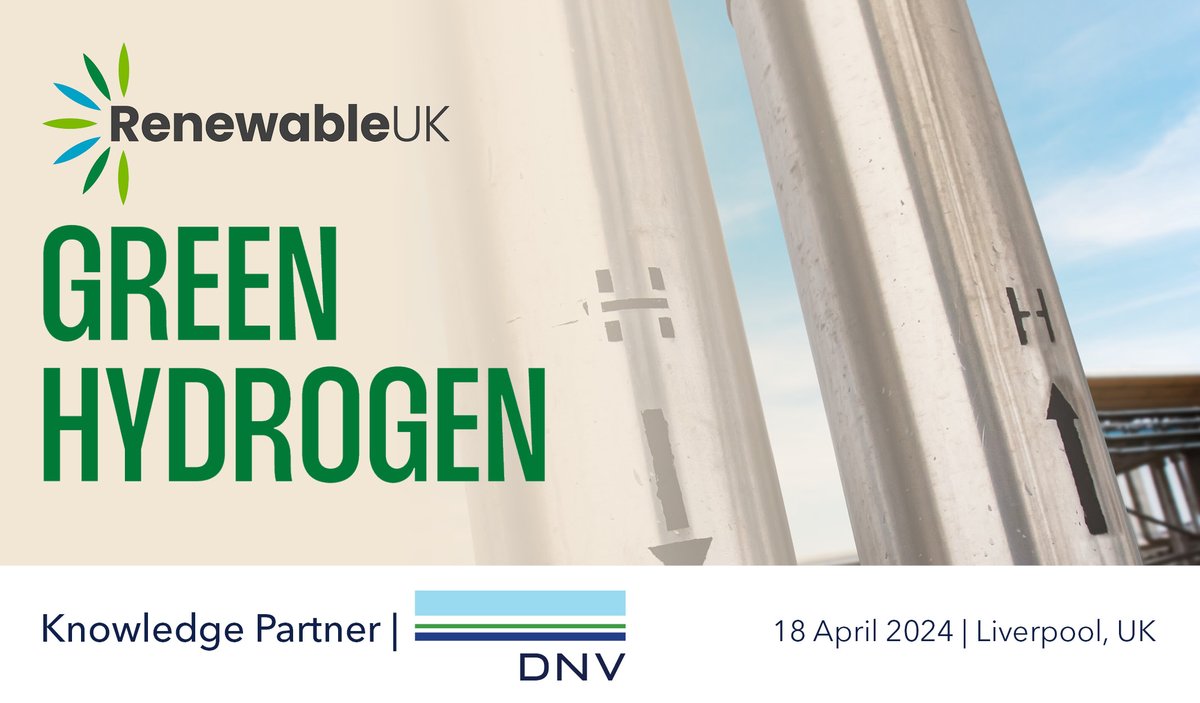 How will long duration hydrogen storage maximize renewable generation? DNV is proud to be the Knowledge Partner of <a href="/RenewableUK/">RenewableUK</a> #RUKGH24 and share insights to advance the industry events.renewableuk.com/hydrogen24-ove…

#Hydrogen #EnergyTransition #GreenHydrogen