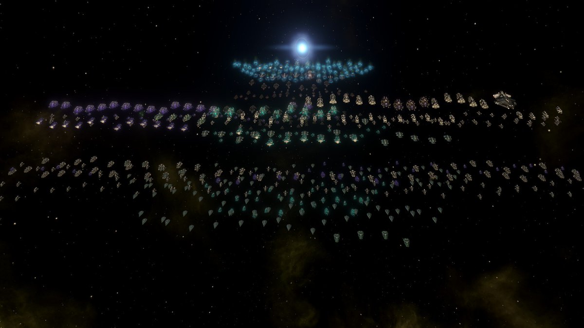 e_h_274's tweet photo. I'm simply saying that this "friendly" group is "visiting" my home system to see Rick. 😉♥️
@StellarisGame #Stellaris #TheMachineAge #Season08 https://t.co/7h39s6PbBK