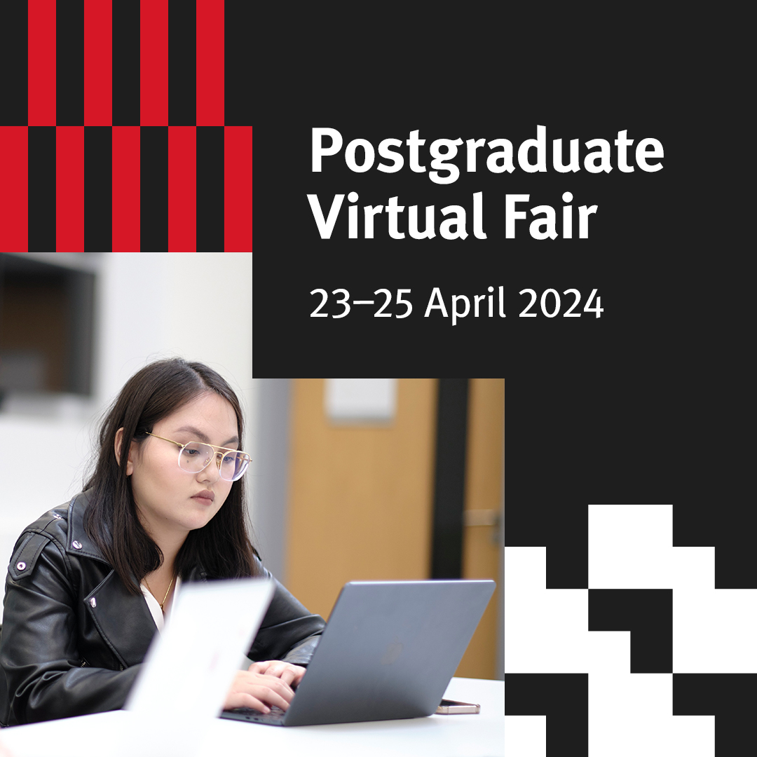 👋 Join us for our Postgraduate Virtual Fair between Tuesday 23rd to Thursday 25th April - explore our courses, speak to your lecturers, find out about the application process and decide if City is right for you 🏙 Book your place ➡️ ow.ly/14S950R4k0o