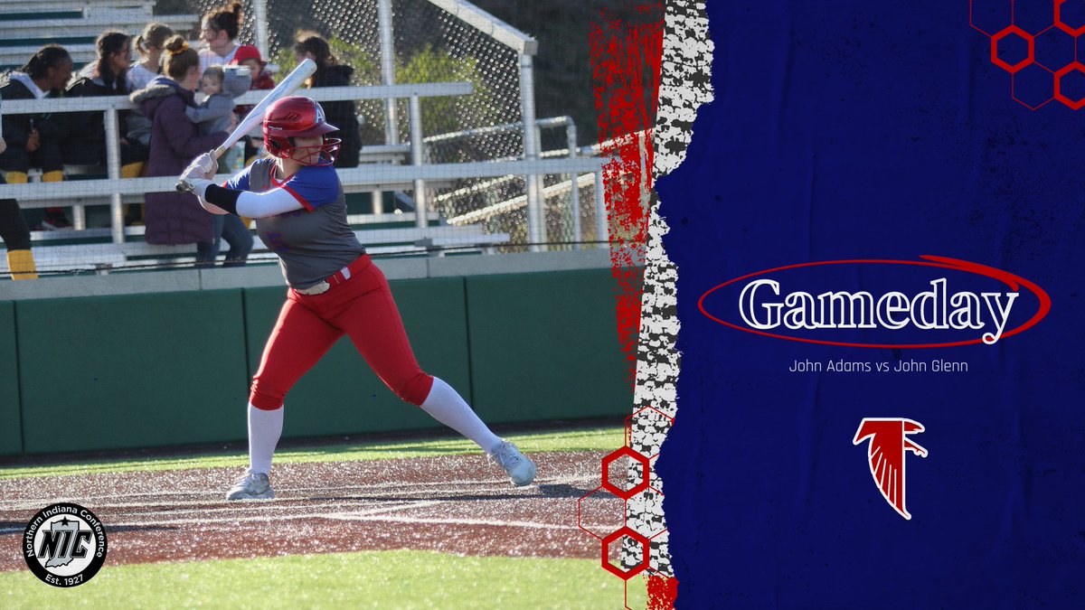 Softball is in action on the road tonight. Good luck Eagles! 🥎🦅🔴⚪️🔵🥎 🥎John Adams vs John Glenn 📍John Glenn HS 🕠5:30 PM