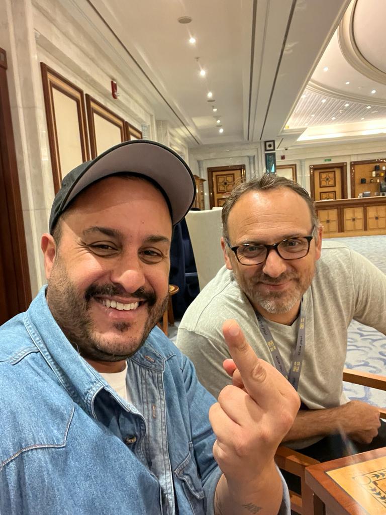 GeoffArbourne's tweet photo. Two years ago, my dear friend and uber-talented director Mahdi Fleifel asked me to make a film with him. Now, we’re heading to the south of France!!
#TALU #quinzainedescineastes #quinzainedesrealisateurs #directorsfortnight #cannes2024 #palestine #cinema #palestinianfilm https://t.co/I7dnuOB4Z5