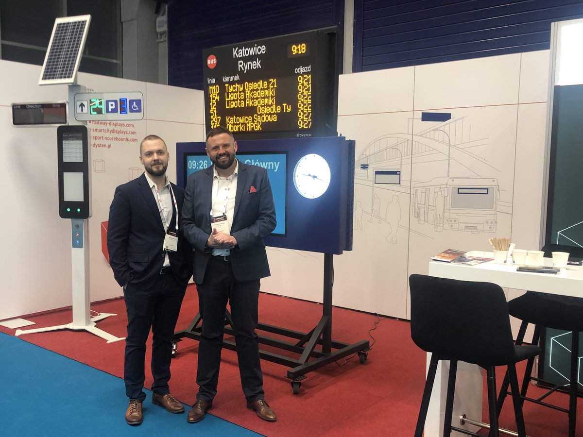 Dysten3's tweet photo. #Intertraffic Amsterdam has begun!
We are ready to welcome you at Dysten’s booth – 02.101. 
At our stand you can see real-time #passengerinformation #displays using #LED, TFT LCD, and e-paper technologies.

We’re looking forward to seeing you!

#PublicTransport #ParkingSolutions https://t.co/CrOpUWJfuS