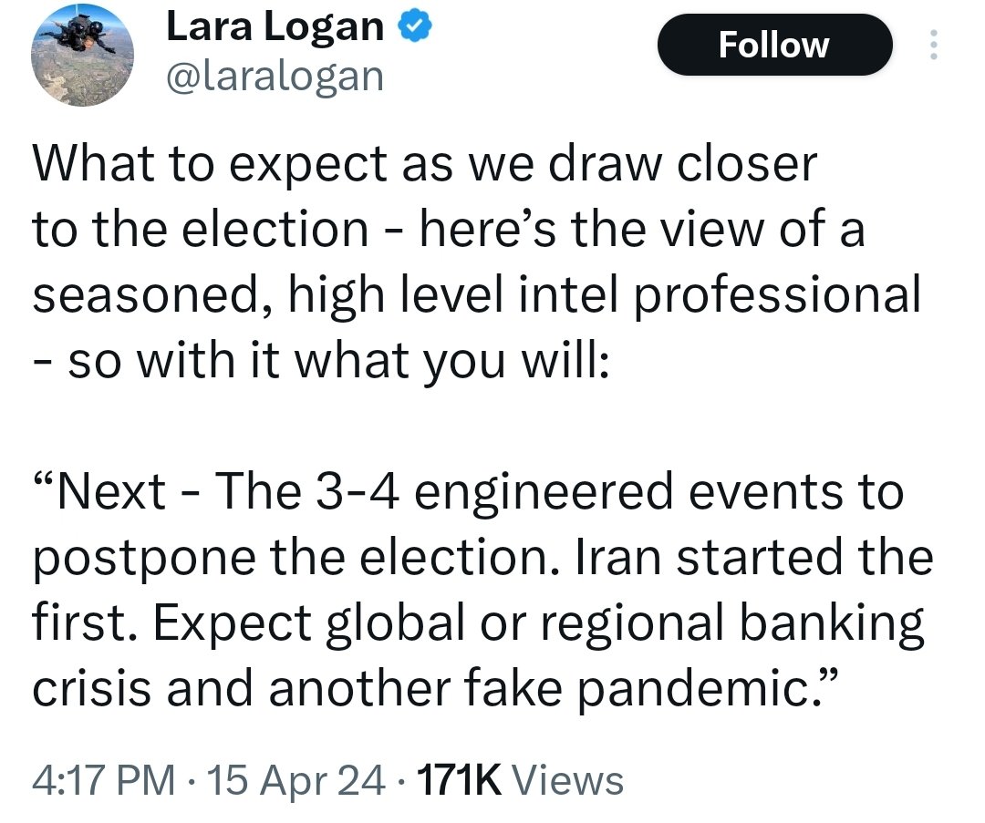 How is Lara Logan able to get this from her intel contacts but not a single shred of original January 6 information about fed involvement?