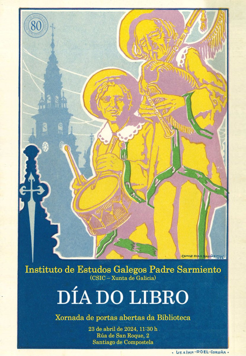 O próximo martes, 23 de abril, celebraremos o #DíadoLibro cunha xornada de portas abertas na nosa Biblioteca. Ás 11:30 h haberá unha visita guiada na que se mostrarán fondos de libro antigo, prensa histórica, cartelería ou fotos do Seminario de Estudos Galegos. Esperámosvos! 😃📚