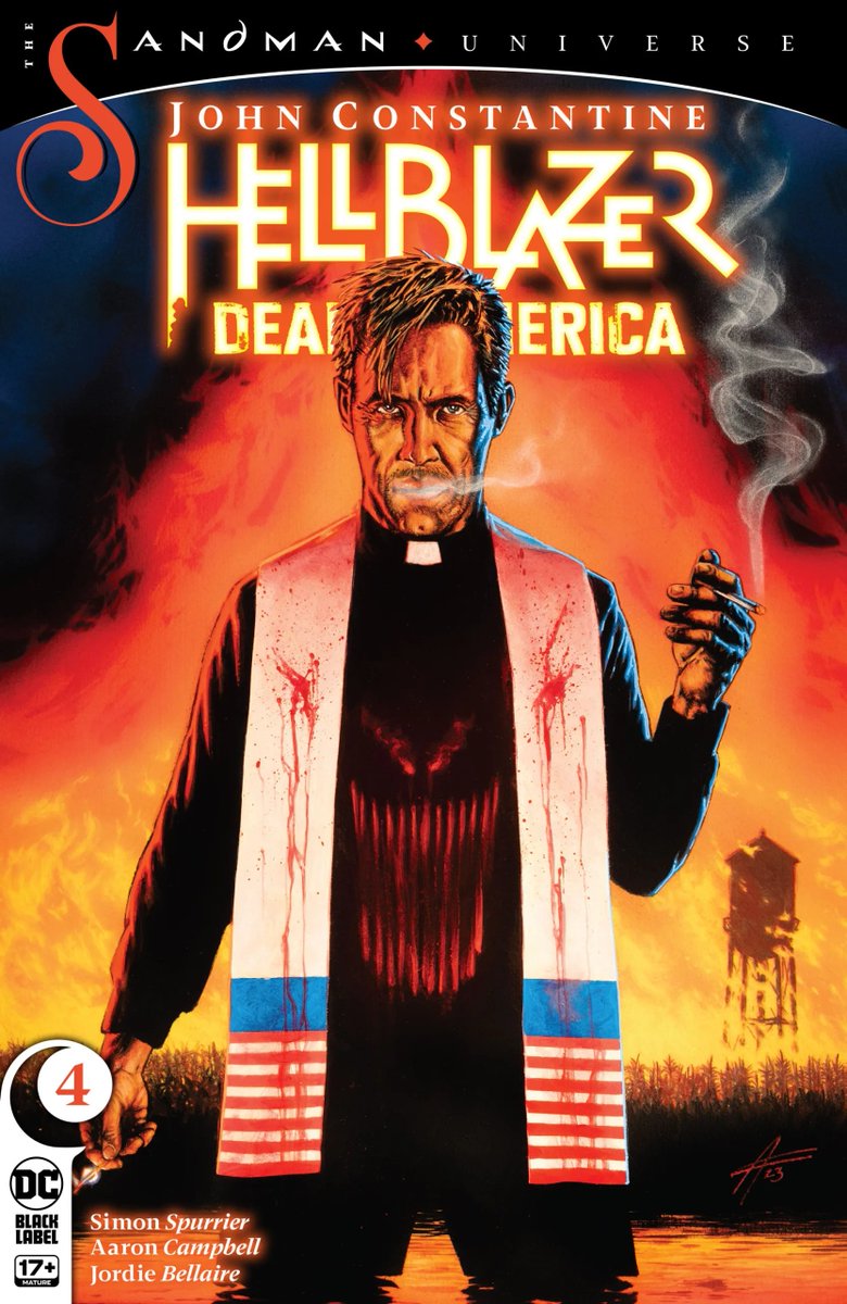 HELLBLAZER: DEAD IN AMERICA #4 drops today. A story about the erasure of victims. The most emotionally brutal thing I've ever written. Astounding art, as always, by the impossibly brilliant Aaron Campbell. Color by Jordie Bellaire, letters by Aditya Bidikar. #DCcomics #NCBD