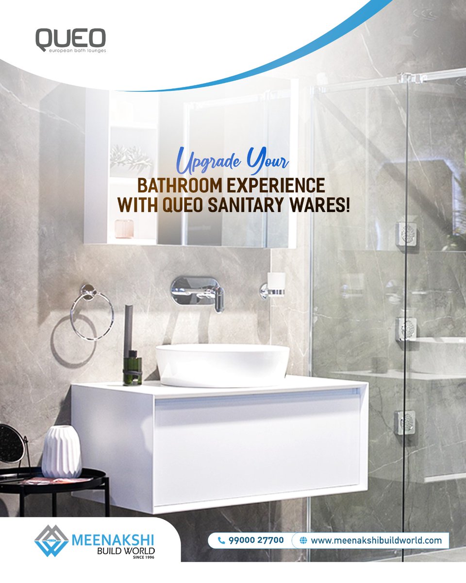Elevate your bathroom experience with Queo Sanitaryware. Discover luxury, innovation, and functionality in every design. Upgrade today!
.
.
Visit meenakshibuildworld.com
Connect Us +91 99000 27700 (Whatsapp & Call).
.
.
#buildingmaterial #queo #queosanitayware #sanitarywaredealer