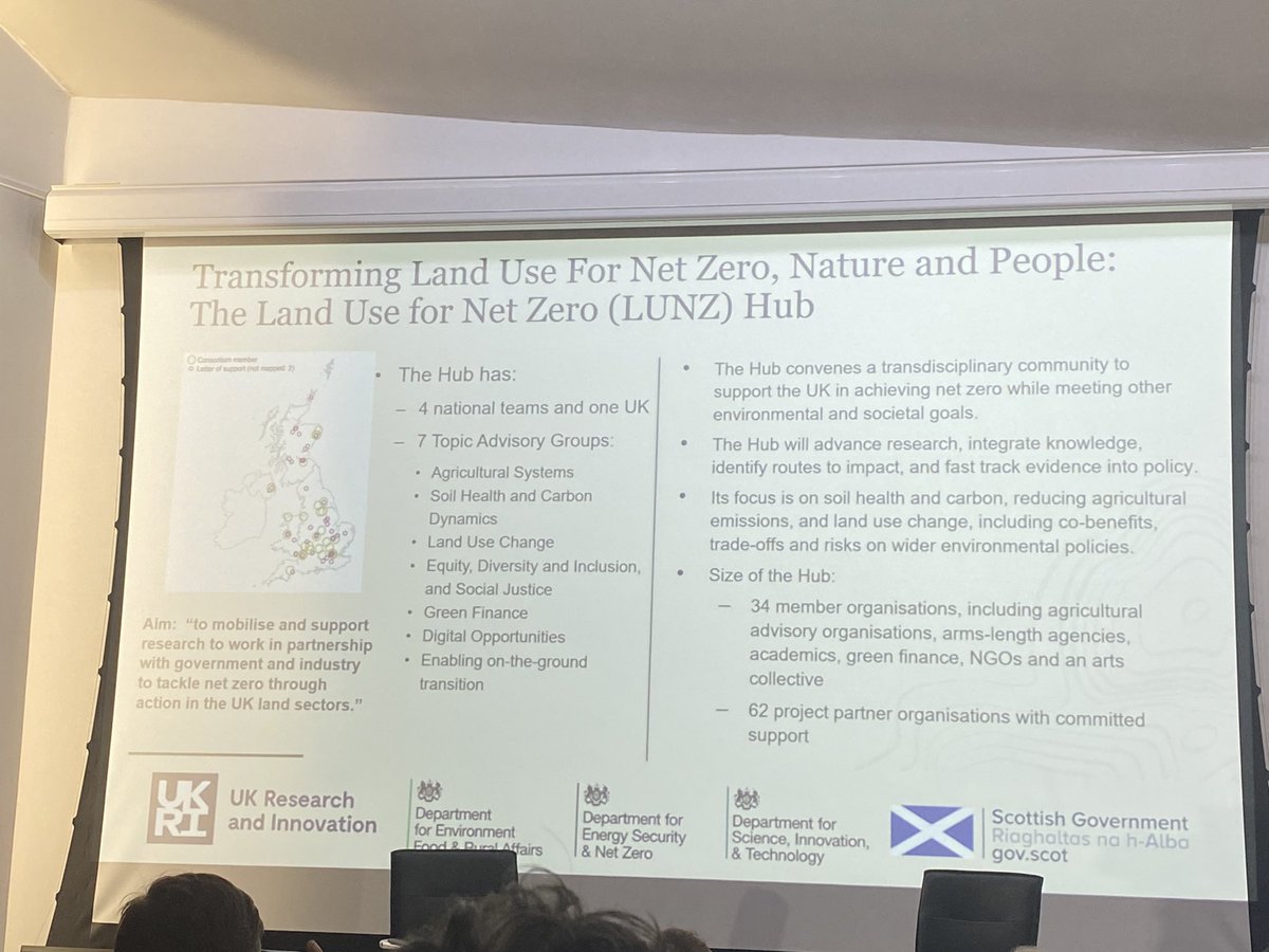 Great to hear about the new Land Use for Net Zero hub - bringing together trans disciplinary experts to explore the challenges and solutions in transforming land use to meet net zero as well as other environmental and social objectives. #LandUseSummit <a href="/BritishEcolSoc/">British Ecological Society</a> <a href="/ZSLScience/">ZSL Science</a>