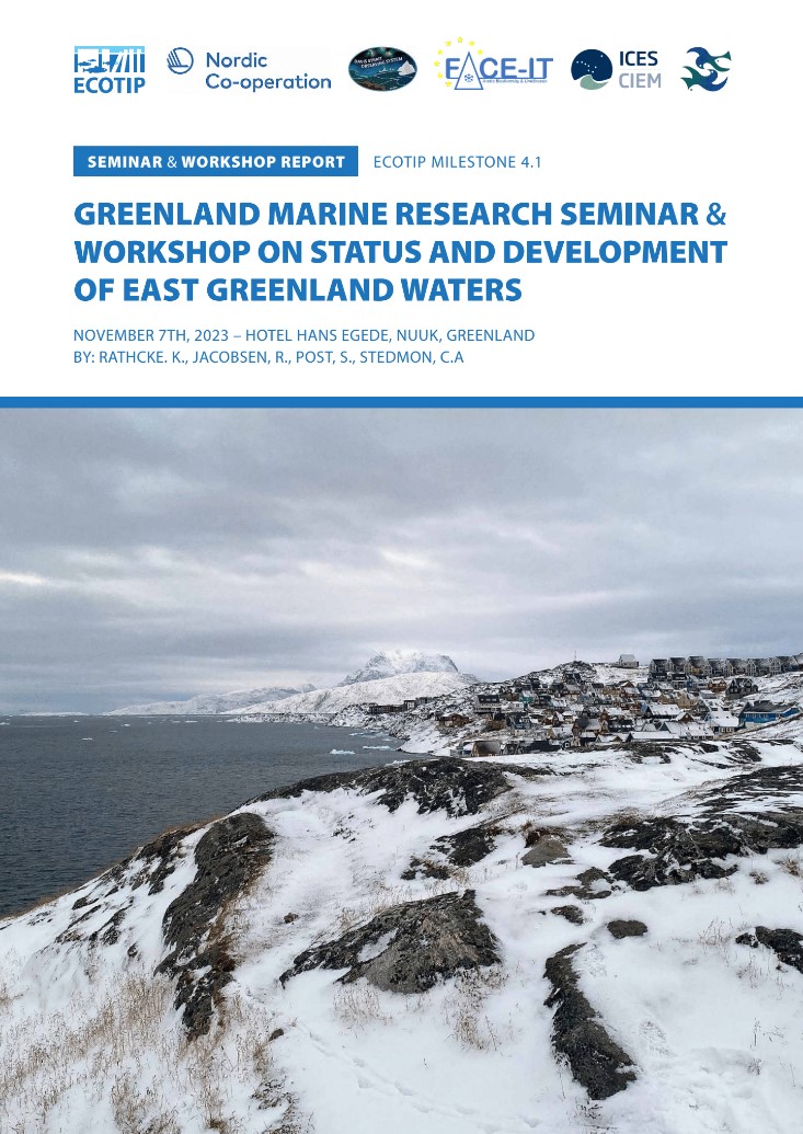 On November 7th 2023 the first Greenland Marine Research Seminar was held in the presence of 83 participants, followed by a Workshop on the status and development of East Greenland waters, as part of Greenland Science Week. Read the full report here: ecotip-arctic.eu/blog/FirstGree….