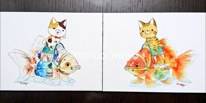 #原型師さんにフィギュア化してほしいイラストを絵描きさんが垂れ流す人魚!!!!もしくは水陸両用金魚!!!#nanao_mayu 