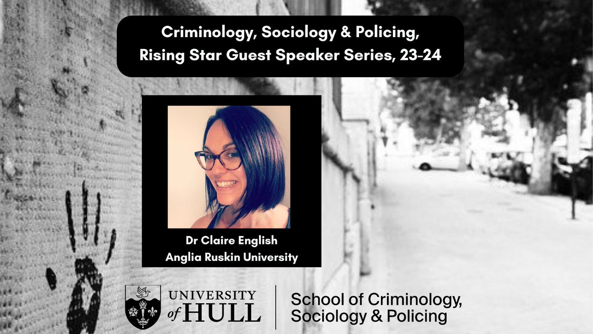 Join @CrimSocHull in May for the final Rising Star Guest Speaker. Dr Claire English joins the team to discuss: Wither the National Care Service? Revaluing Care and the promise of 'Decent Work' in Scottish Care Homes. 🗓️01/05/24 ⏰1pm Free to all🎟️rb.gy/cyudj4