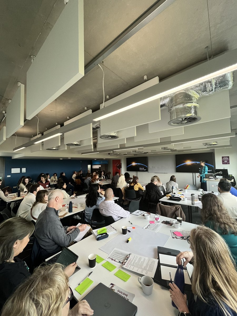 GuildHEResearch's tweet photo. A fascinating and engaging keynote session from @DrHelenKara on creative research methods! 

#GuildHEdocfest @_UoW https://t.co/NmBMhMn98E