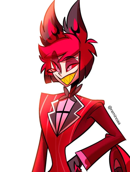 알래스터 빠르게 휘리릭 그리기 오랜만에 그리니 재밌당 #HazbinHotelAlastor #HazbinHotel