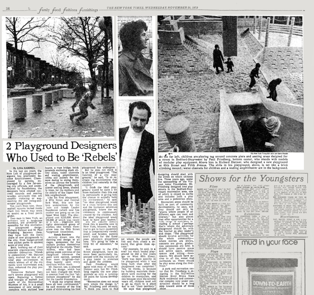 Evolutions of playground design (1972): timesmachine.nytimes.com/timesmachine/1…