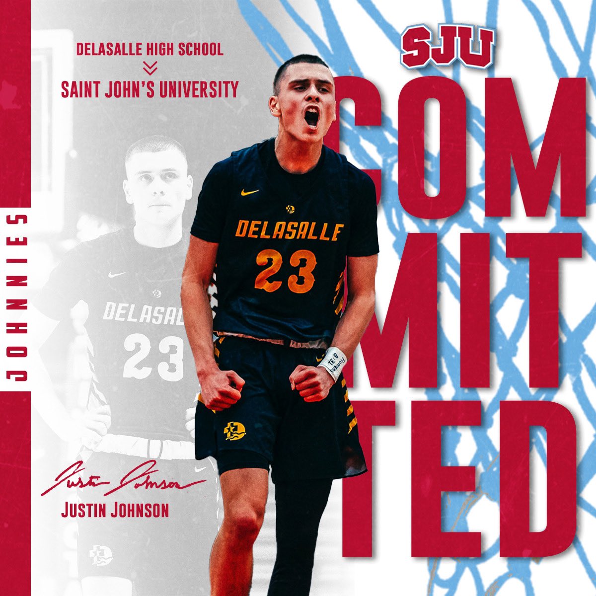 After long consideration, I’m excited to announce my commitment to St. John’s University to further my academics and athletics. I want to thank God, my family, coaches and all of my supporters along the way. #gojohnnies @SJU_Basketball @DeLaSalleMBB