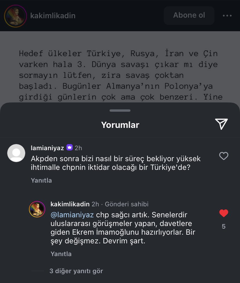 Maalesef bunun farkında olan çok az kişiyiz. Neyse ki hiç yok değiliz. @kakimlikadin