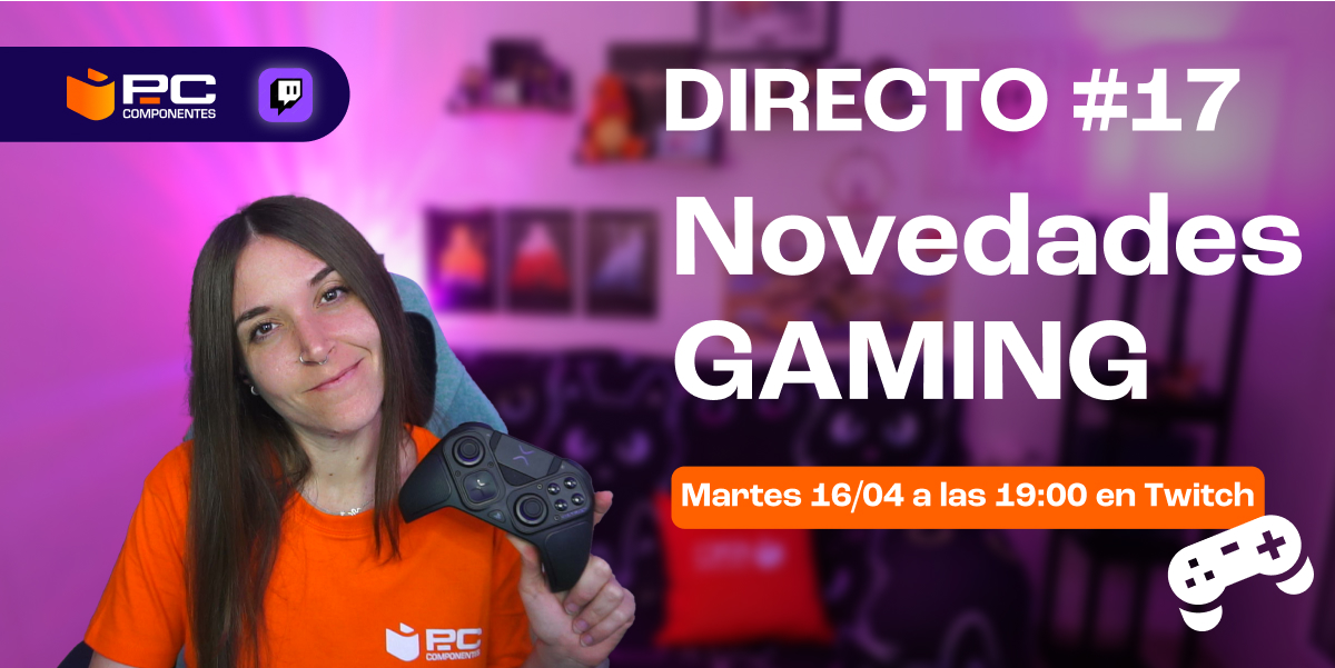 💥💥 ¡ESTAMOS EN DIRECTO! 💥💥 🎮 Nuestra experta en GAMING Silvia estará contándotetodas las novedades acerca de videojuegos y consolas + GAMEPLAY de Elden Ring 😋⚔ 🔴 ¡NO TE LO PIERDAS! ➡ twitch.tv/pccomponenteses