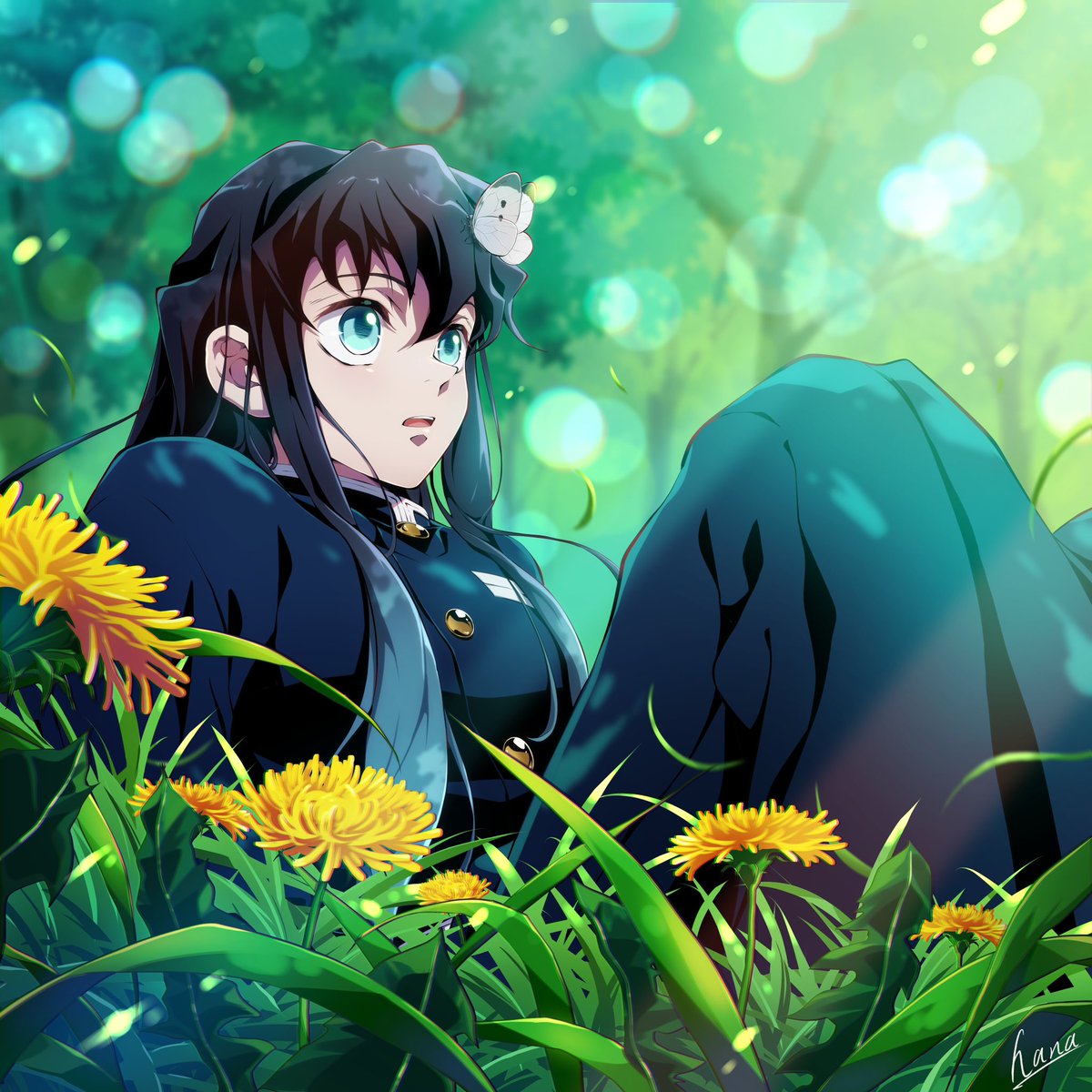 モンシロチョウとまっちゃった🫢